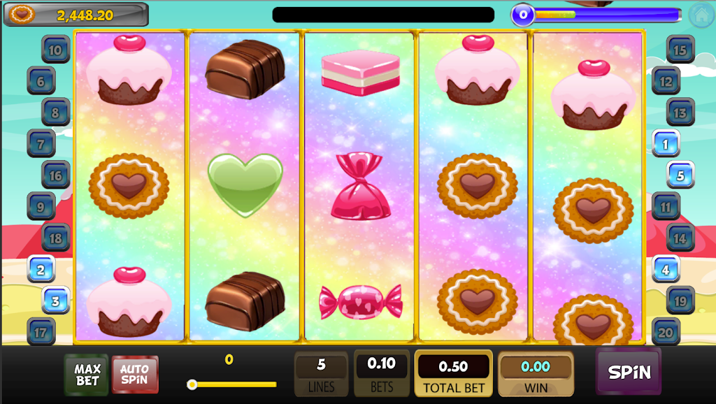 Candy Sweet Slot machine Tangkapan skrin 3