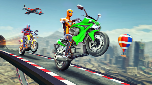 Super Hero Bike: Racing Game Capture d'écran 1