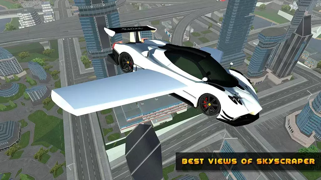 Flying Car Game driving Captura de tela 2