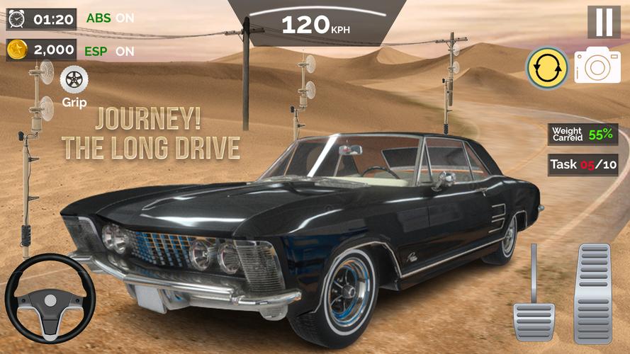 Long Road Trip Games Car Drive スクリーンショット 1