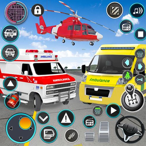 Heli Ambulance Simulator Game ဖန်သားပြင်ဓာတ်ပုံ 0