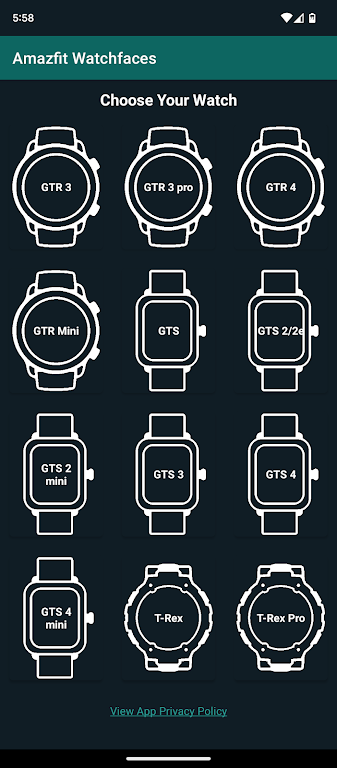 Watchfaces for Amazfit Watches Schermafbeelding 1