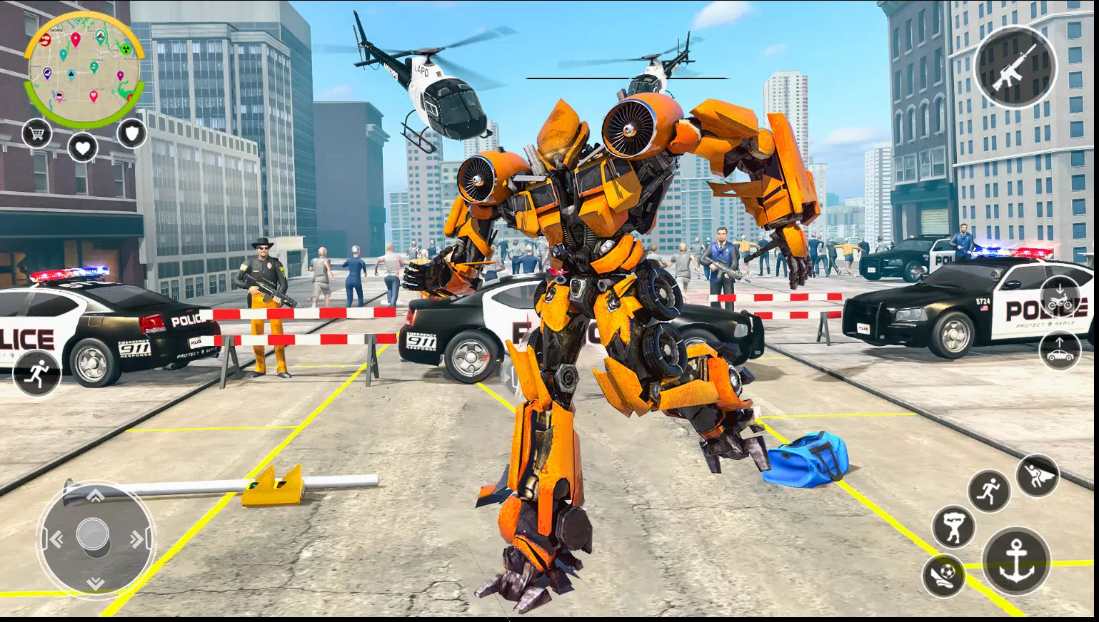 Robot Hero 3D: Robot Transform Ekran Görüntüsü 1