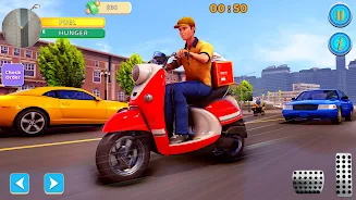 Food Delivery Boy Bike Game 3D Screenshot 1