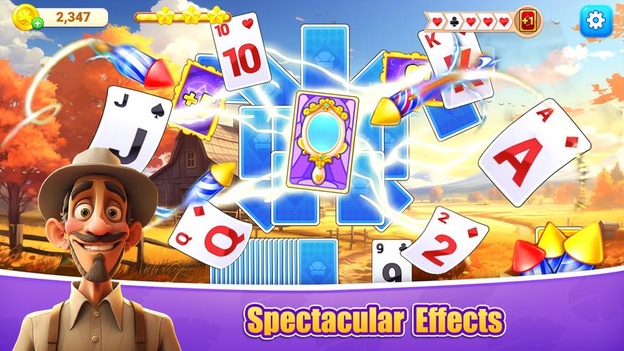TriPeaks Solitaire Farm Скриншот 0