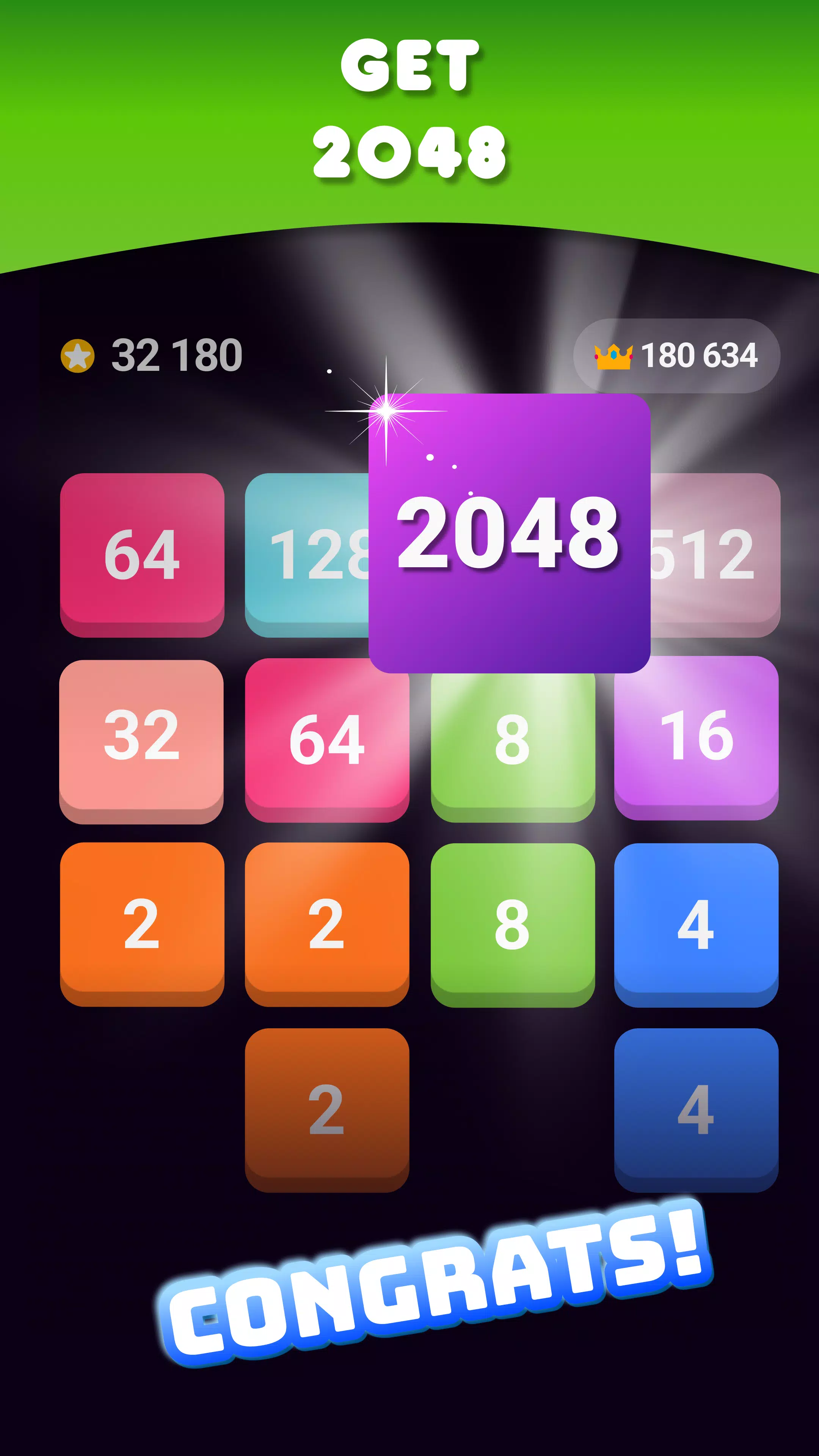 2048: Puzzle Game! Merge Block Tangkapan skrin 1