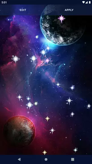 Galaxy Universe Live Wallpaper Capture d'écran 3