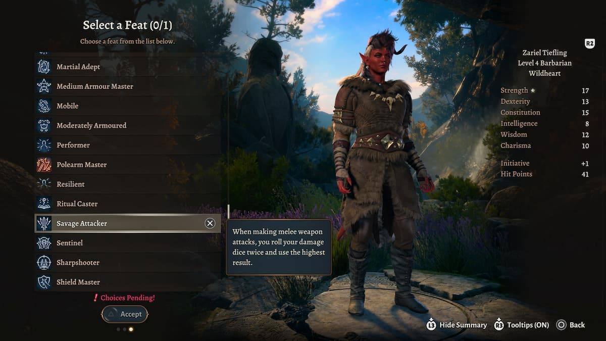 Obraz pokazujący bułkę barbarzyńcę i wyczyn Savage Ataker w Baldur's Gate 3 (BG3), w ramach artykułu o najlepszych wynikach do wyboru dla klasy.