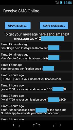 Receive SMS Online Скриншот 2