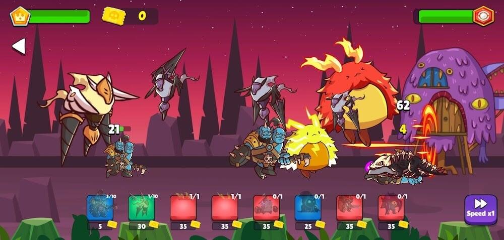 Heroes vs Monsters: Tower War Tangkapan skrin 1