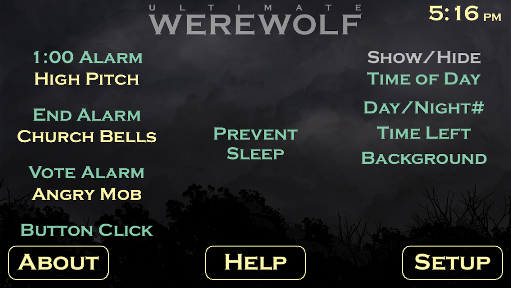 Ultimate Werewolf Timer ဖန်သားပြင်ဓာတ်ပုံ 1