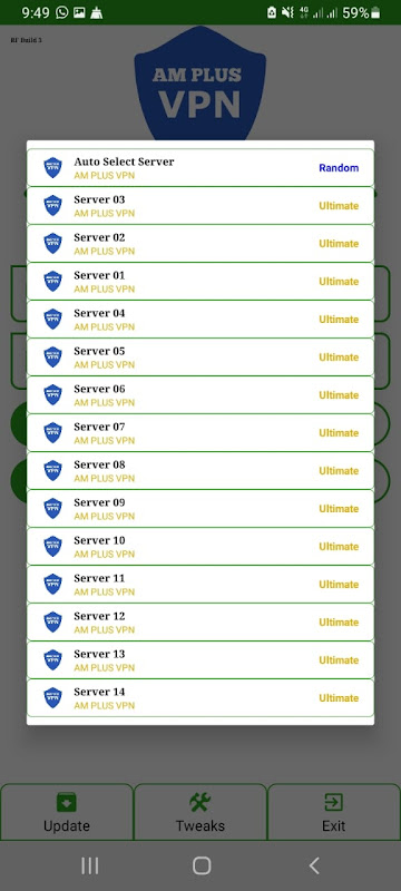 AM PLUS VPN Captura de tela 1