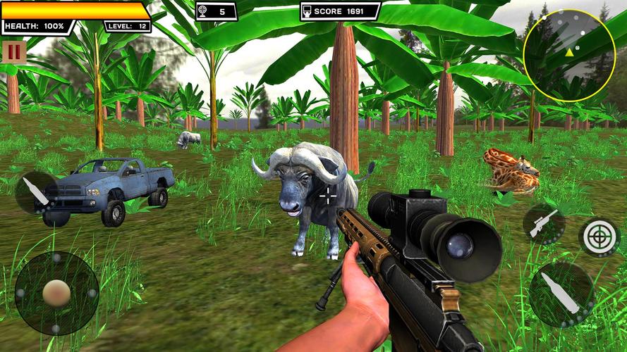 Animals Hunting 4x4 Safari 3D Screenshot 1