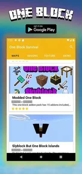 Map One Block Survival - block Скриншот 0