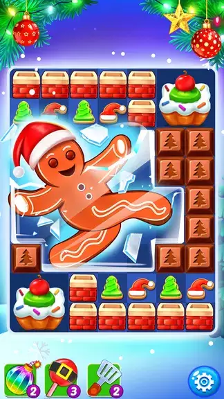 Christmas Cookie: Match 3 Game ဖန်သားပြင်ဓာတ်ပုံ 2