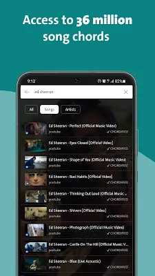Chordify: Song Chords & Tuner Screenshot 1