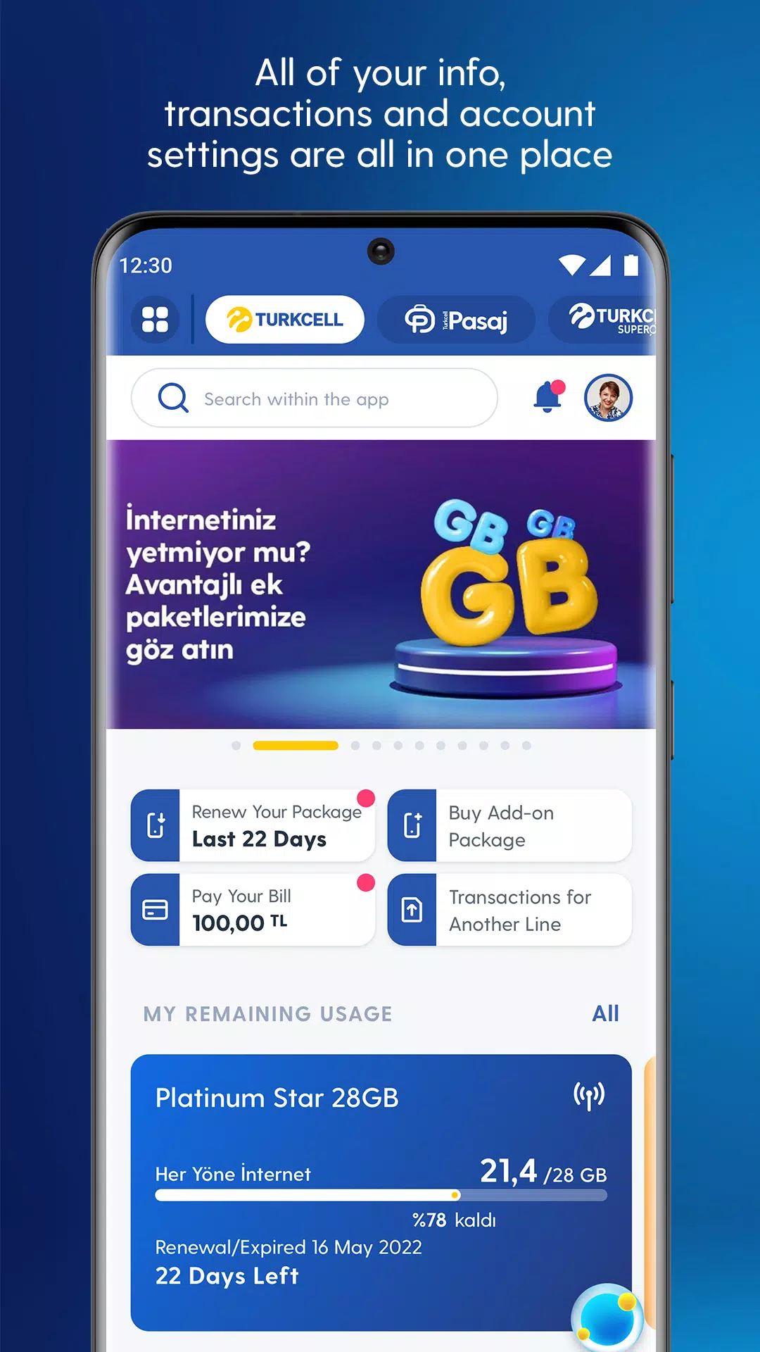 Turkcell應用截圖第2張