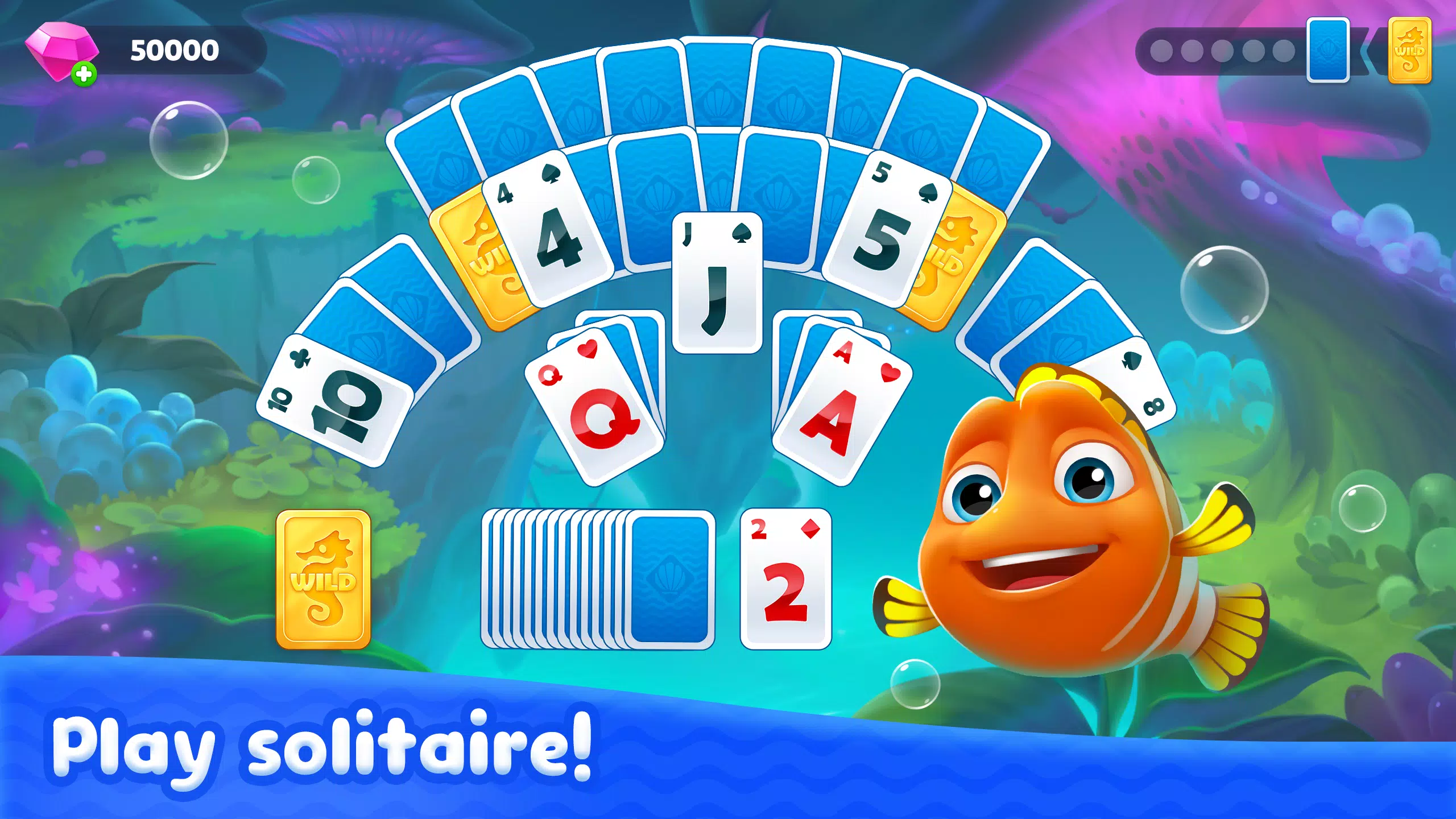 Fishdom Solitaire ဖန်သားပြင်ဓာတ်ပုံ 1