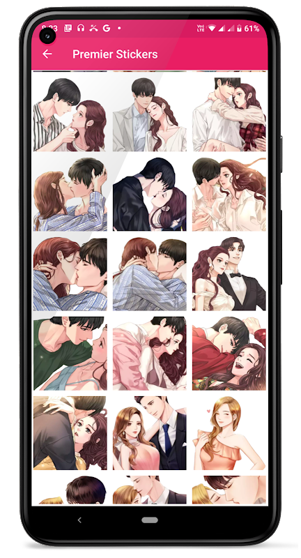 Kiss Me Love Stickers: Kiss Me Wallpaper Captura de pantalla 2