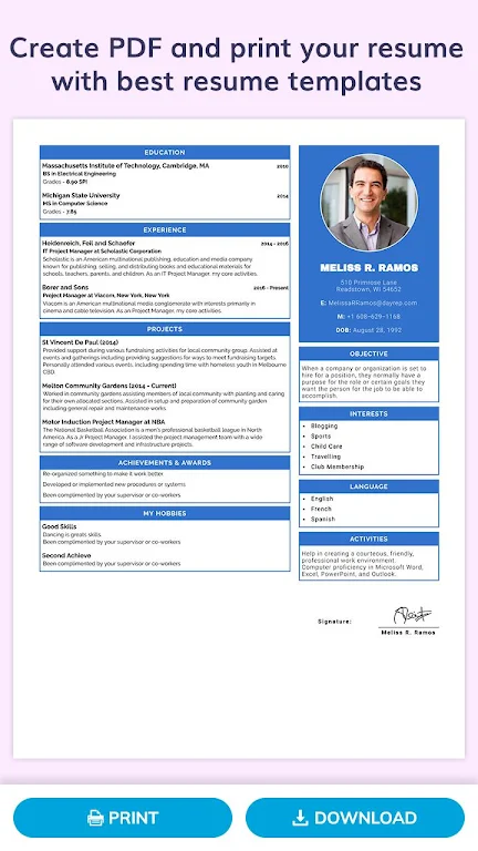 CV Maker, Resume Builder - PDF应用截图第0张