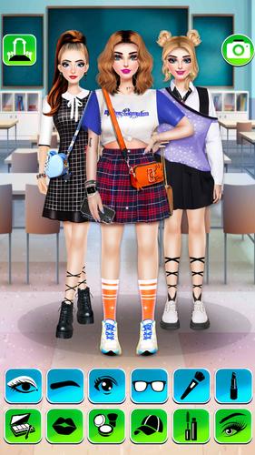College Girls Fashion Dress Up 스크린샷 1