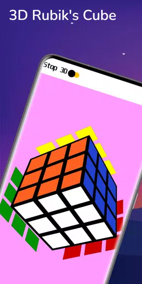 Rubik’s Cube Solver - 3D Cube Ảnh chụp màn hình 1