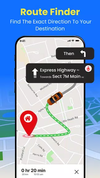GPS 地球 地図 ライブ ナビゲーション スクリーンショット 0