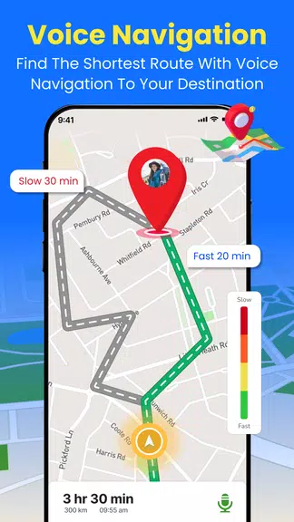 GPS 地球 地図 ライブ ナビゲーション スクリーンショット 1