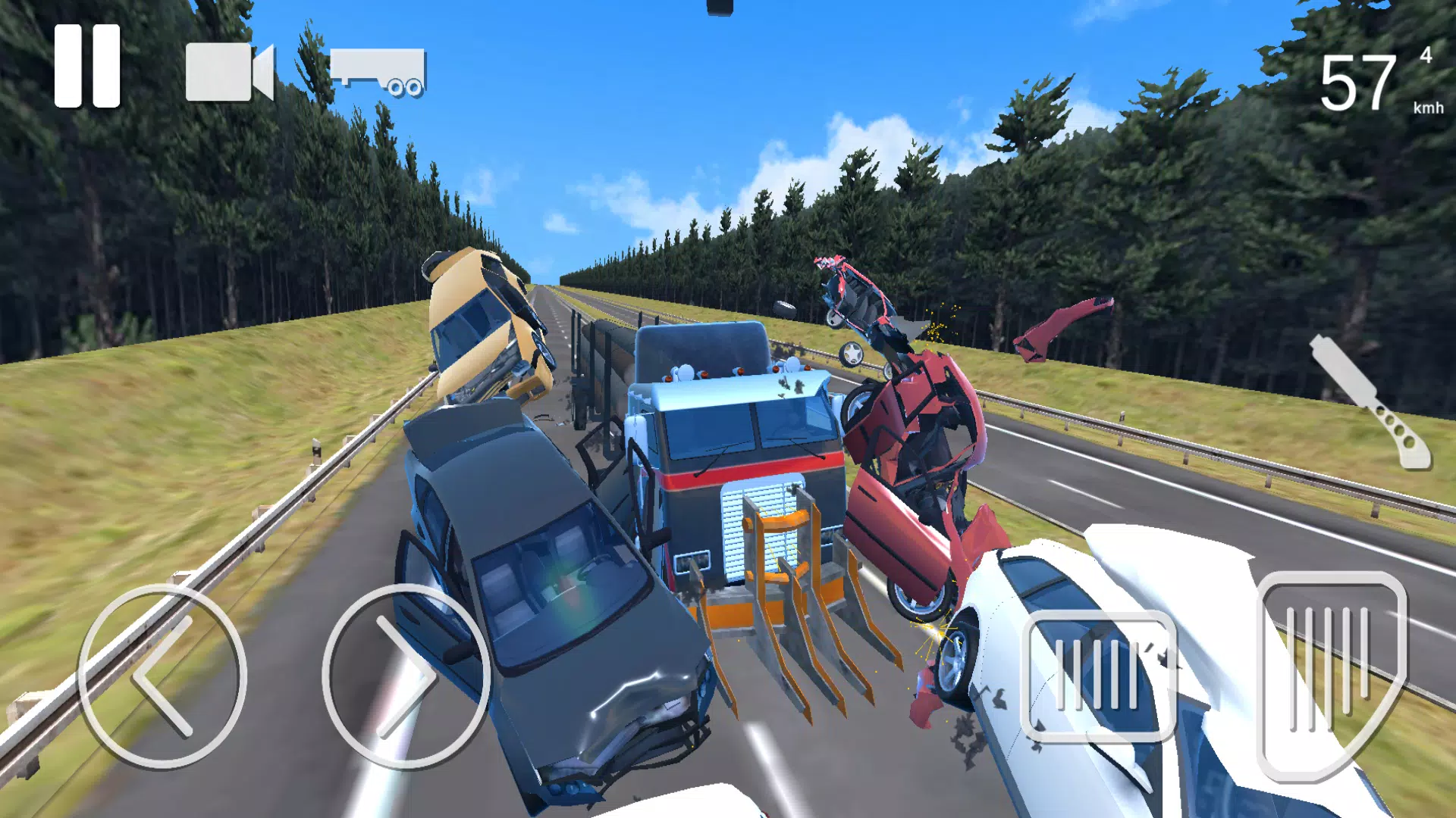 Truck Crash Simulator Accident Captura de pantalla 1