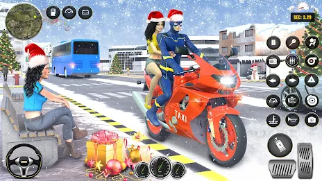 Superhero Bike Taxi Bike Games ဖန်သားပြင်ဓာတ်ပုံ 3