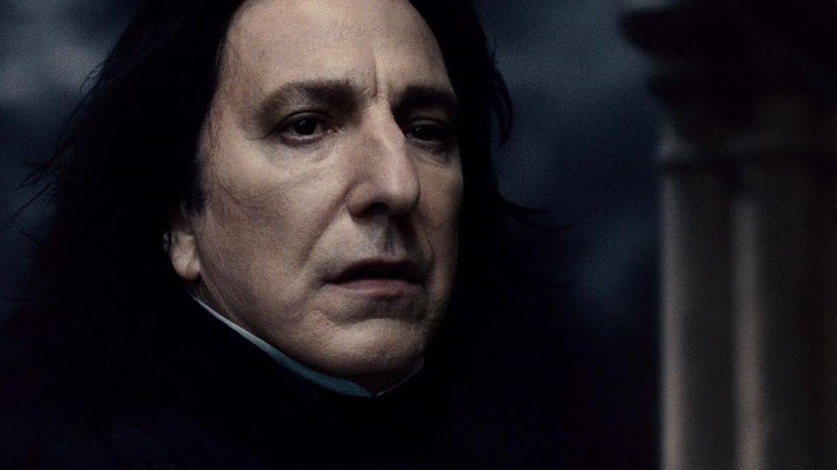 Alan Rickman sebagai Severus Snape di Harry Potter dan Putera Half Blood