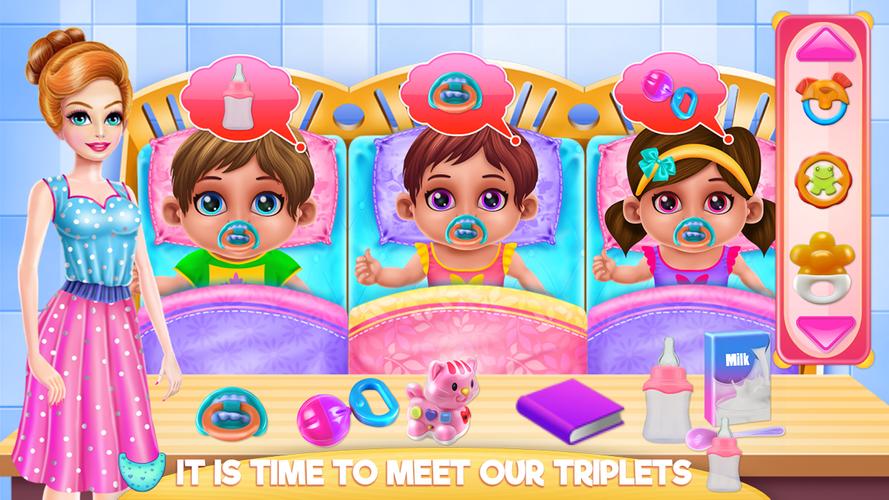 Crazy Mommy Triplets Care Captura de tela 2