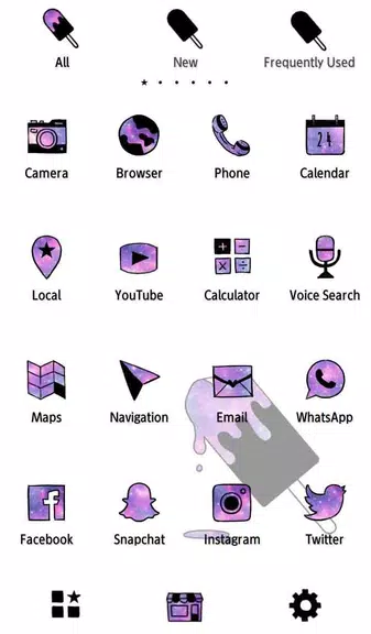 Popsicle Galaxy Theme ภาพหน้าจอ 2