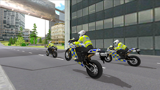 Police Motorbike Simulator 3D Tangkapan skrin 1