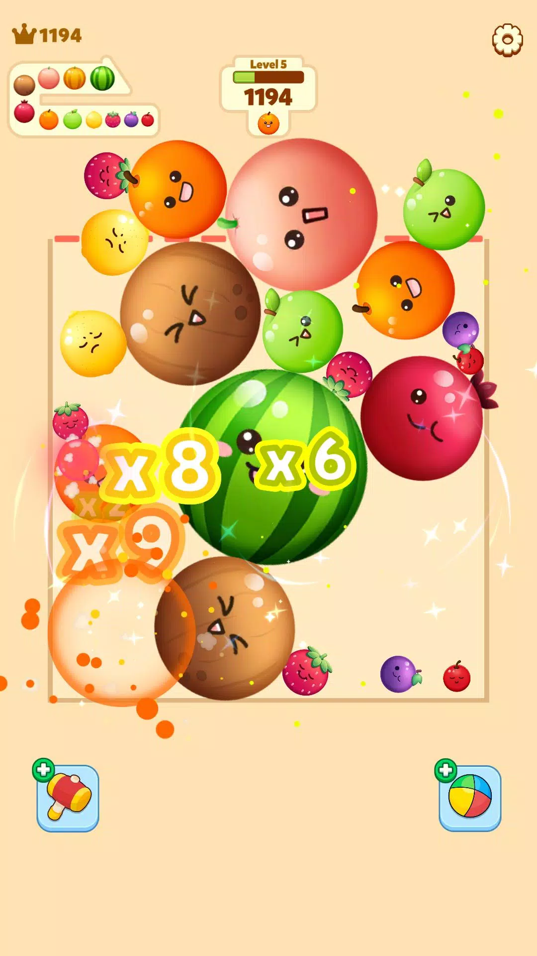 Fruit Merge ဖန်သားပြင်ဓာတ်ပုံ 2