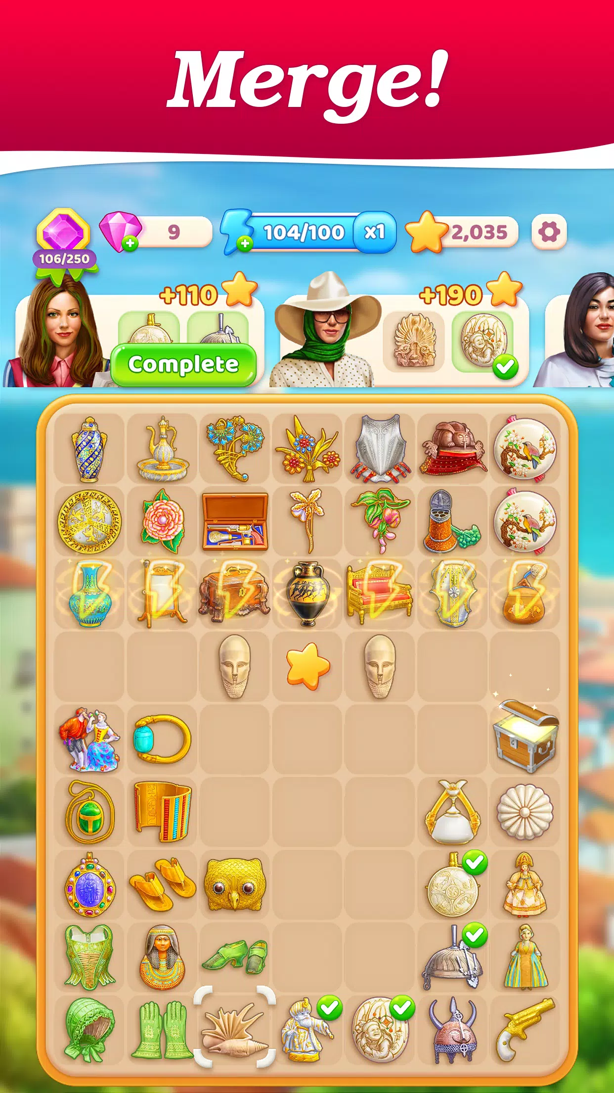 Merge Treasure Hunt－Match game Ảnh chụp màn hình 0