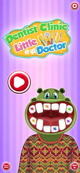 Hippo’s Doctor : Dentist Games Tangkapan skrin 2