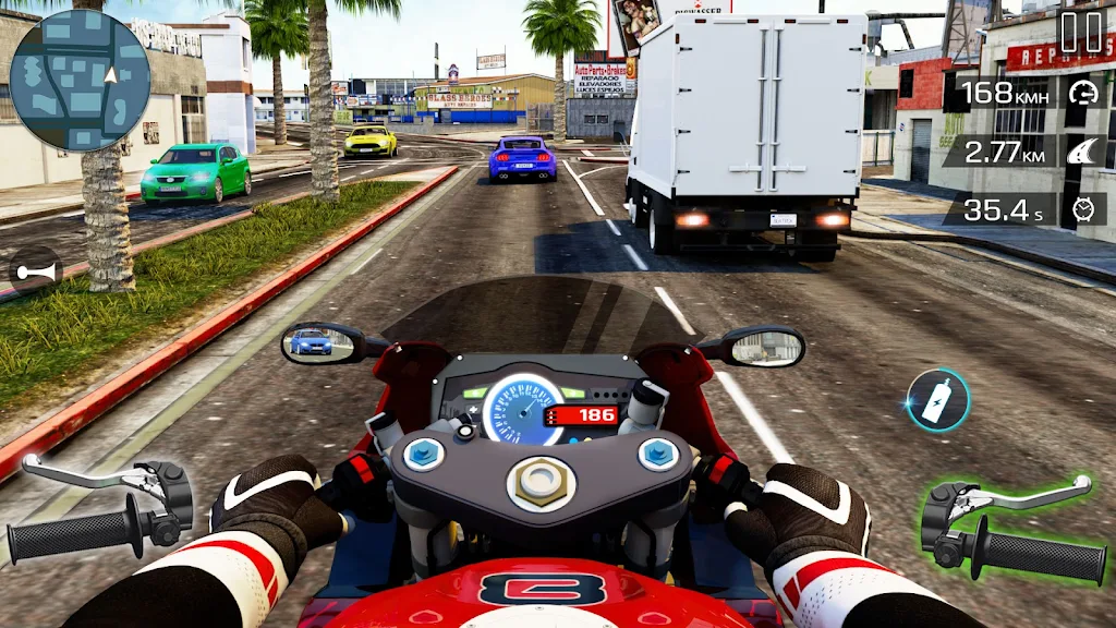 Highway Bike Riding Simulator ภาพหน้าจอ 2