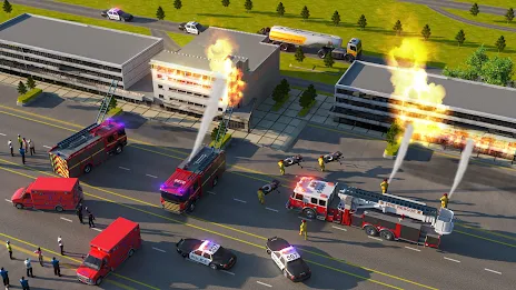 911 Rescue Fire Truck 3d Games Ảnh chụp màn hình 1