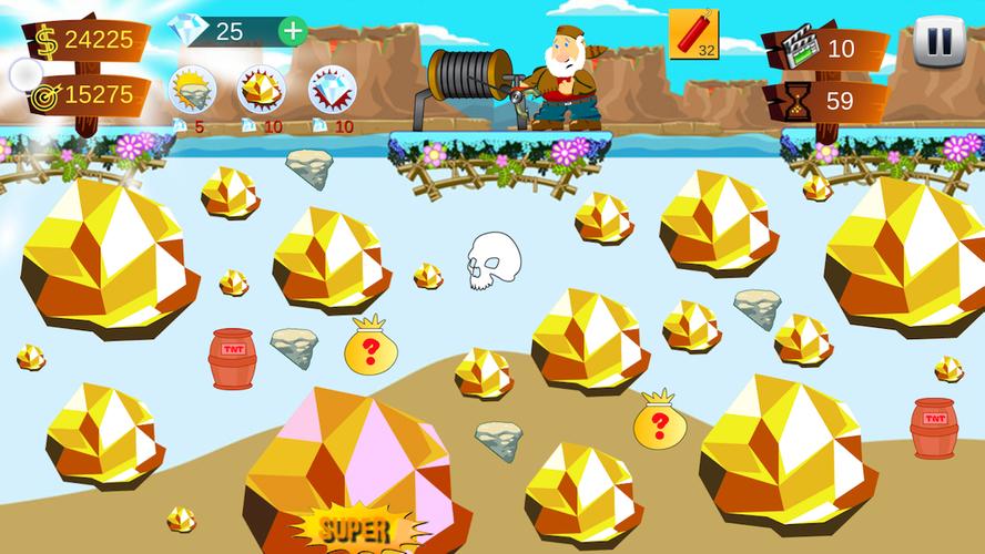 Gold Miner Super स्क्रीनशॉट 1