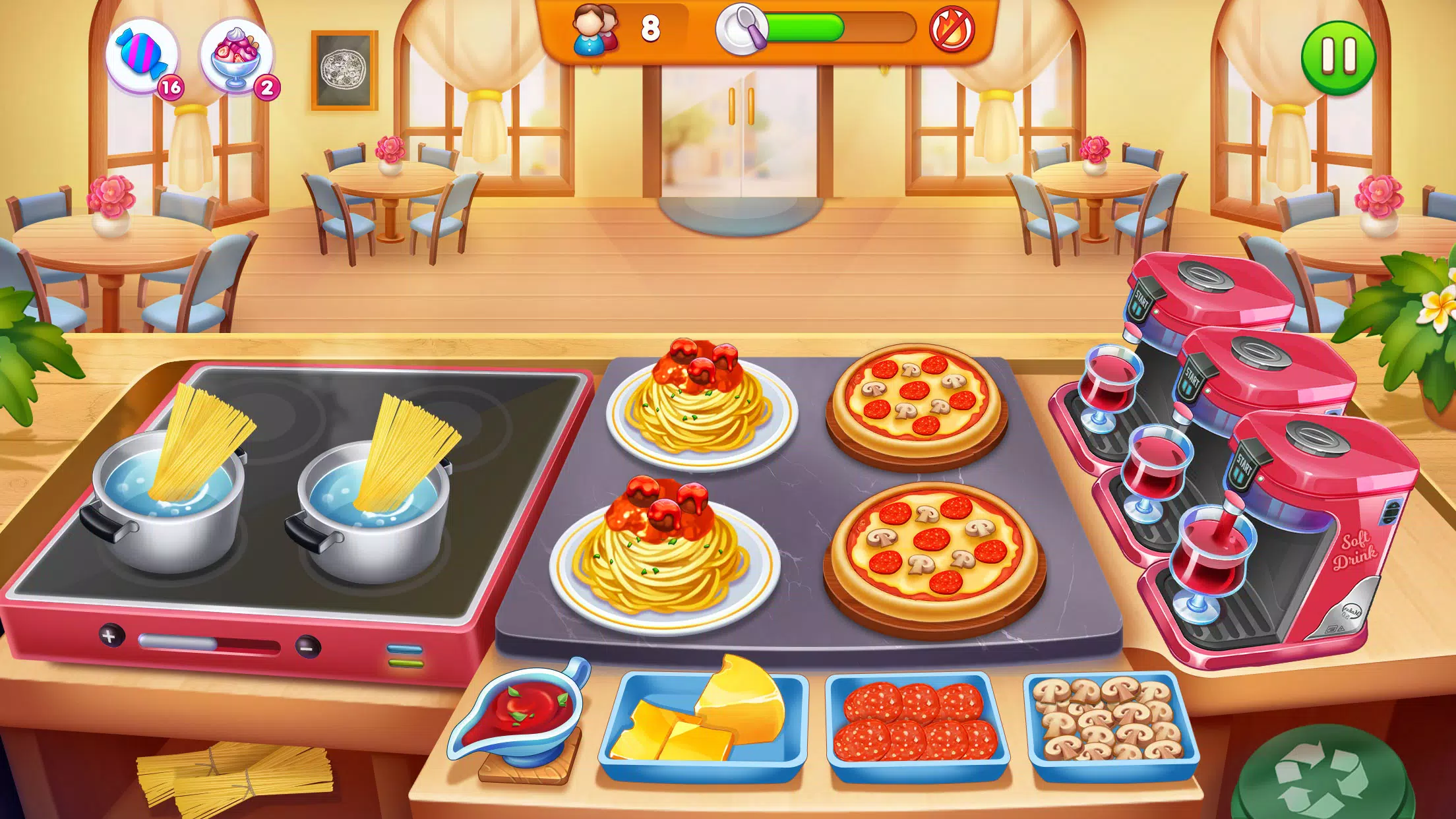 Cooking Restaurant Food Games Captura de tela 1