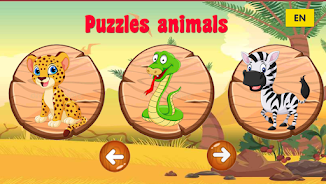 Puzzle animals for kids Captura de tela 0