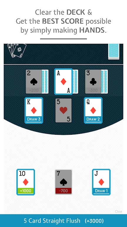 9-Draw: Poker Solitaire Puzzle Ảnh chụp màn hình 0