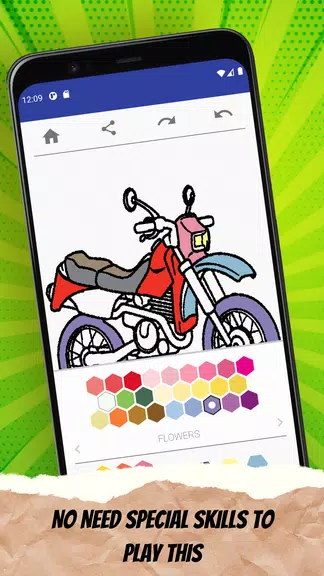 MotorBike Coloring Page应用截图第2张