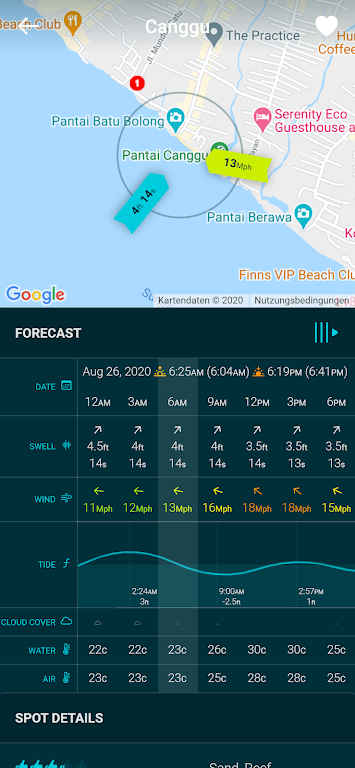 Spotadvisor Surf Forecast Captura de pantalla 1