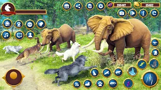 Virtual Wild Wolf Family Sim Ekran Görüntüsü 2