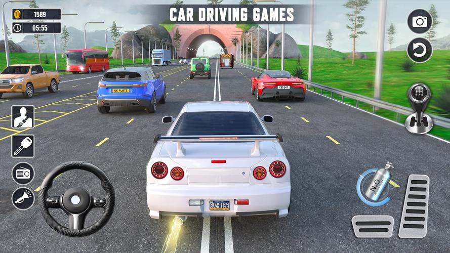Real Highway Car Racing Games Captura de tela 0