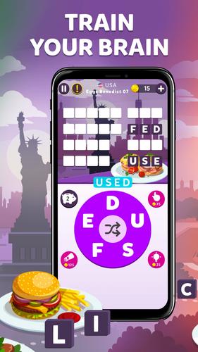 Wordelicious - Fun Word Puzzle Captura de tela 3