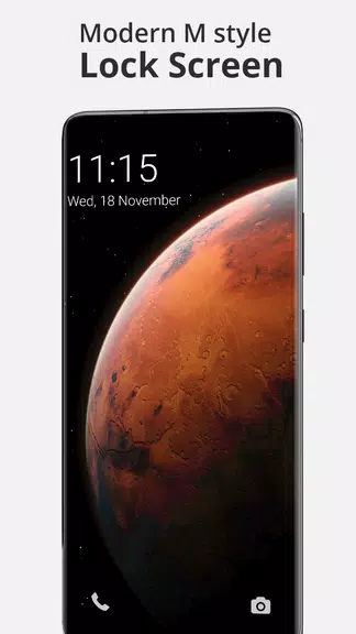 Modern Mi style Lock Screen Скриншот 0