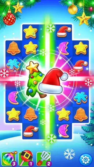 Christmas Cookie: Match 3 Game ဖန်သားပြင်ဓာတ်ပုံ 0